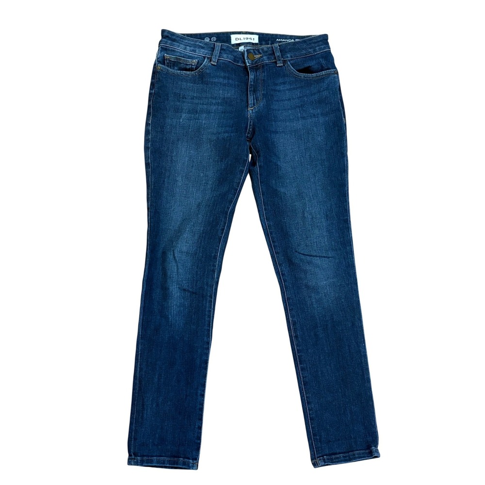 2/$20 DL1961 Women Jeans Blue Size 27 Amanda Skinny Ankle‎ Dark Wash Stretch